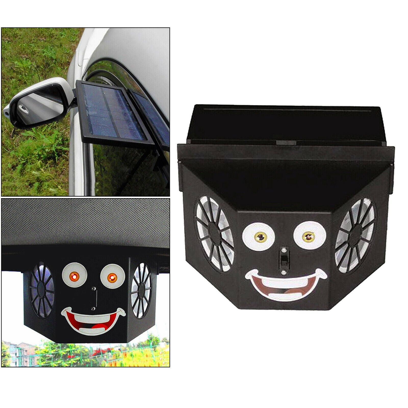 Dual Vent Solar Attic Fan Ventilator for Dog House Caravan Tent Garage