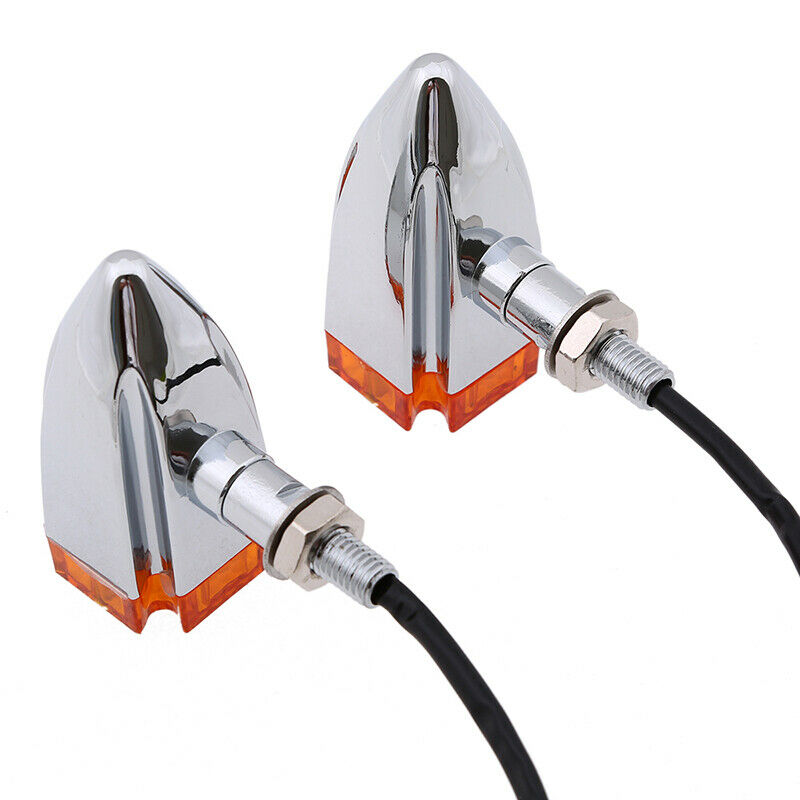 Turn Signal Lights Indicator Amber Lamp Waterproof Universal Fit Motorcycle ATV