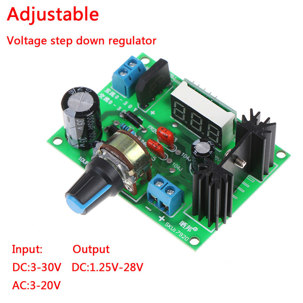 LED display LM317 Adjustable Voltage Regulator Step-down module AC/DY1