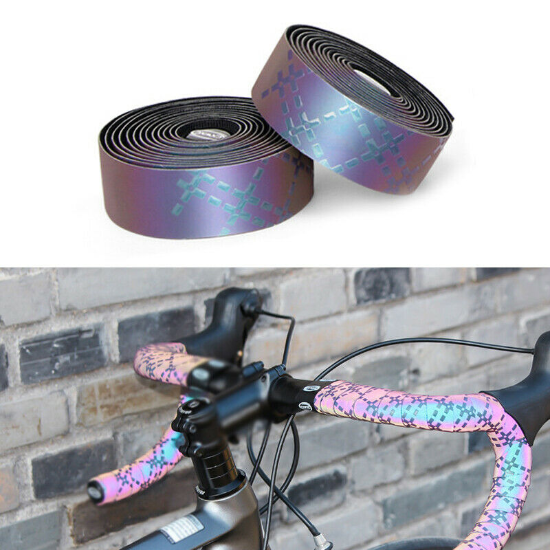 2Pcs Soft Road Mountain Bike Bicycle Handlebar EVA Bar Anti-slip Wrap Plug Tape
