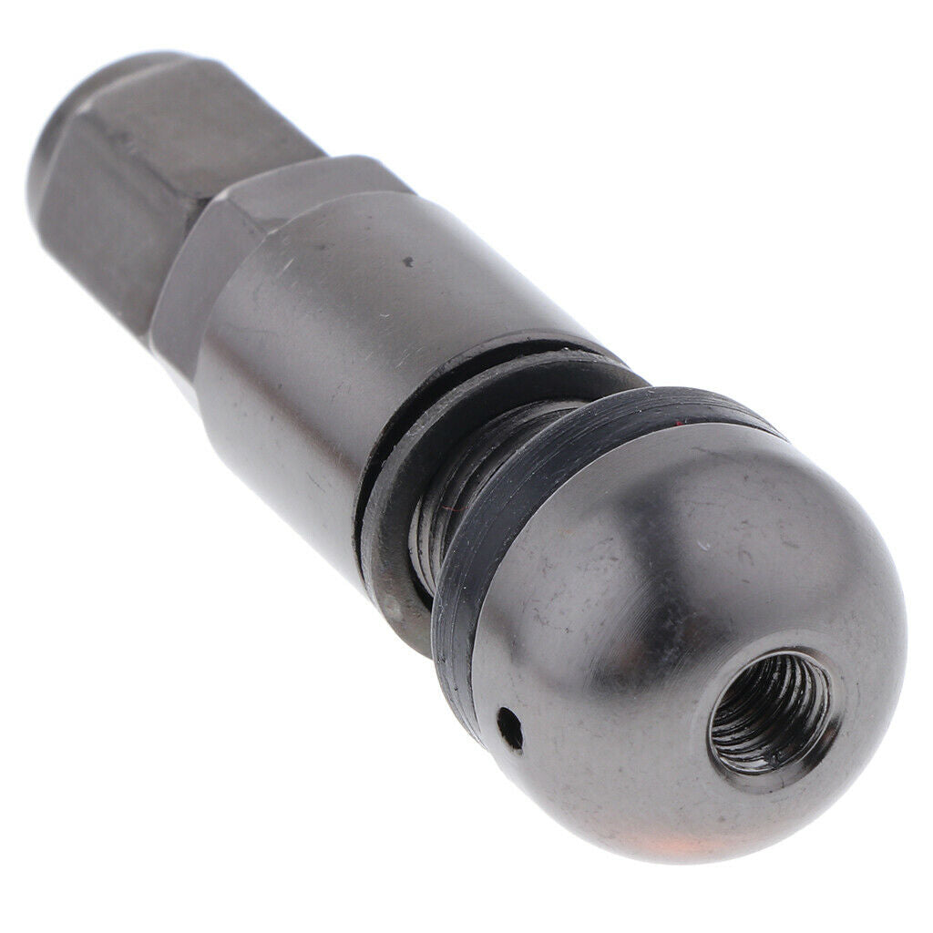 4 Pcs Car Tubeless Wheel Dust Caps Tire Valve Stems Gray
