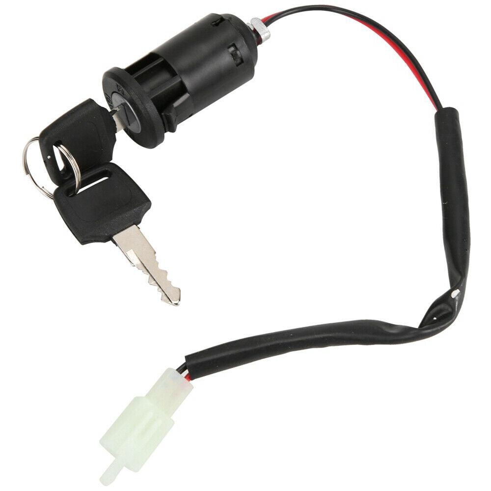 Universal Motorcycle Ignition Barrel Key Switch Electric Scooter 2 Wire On/Off