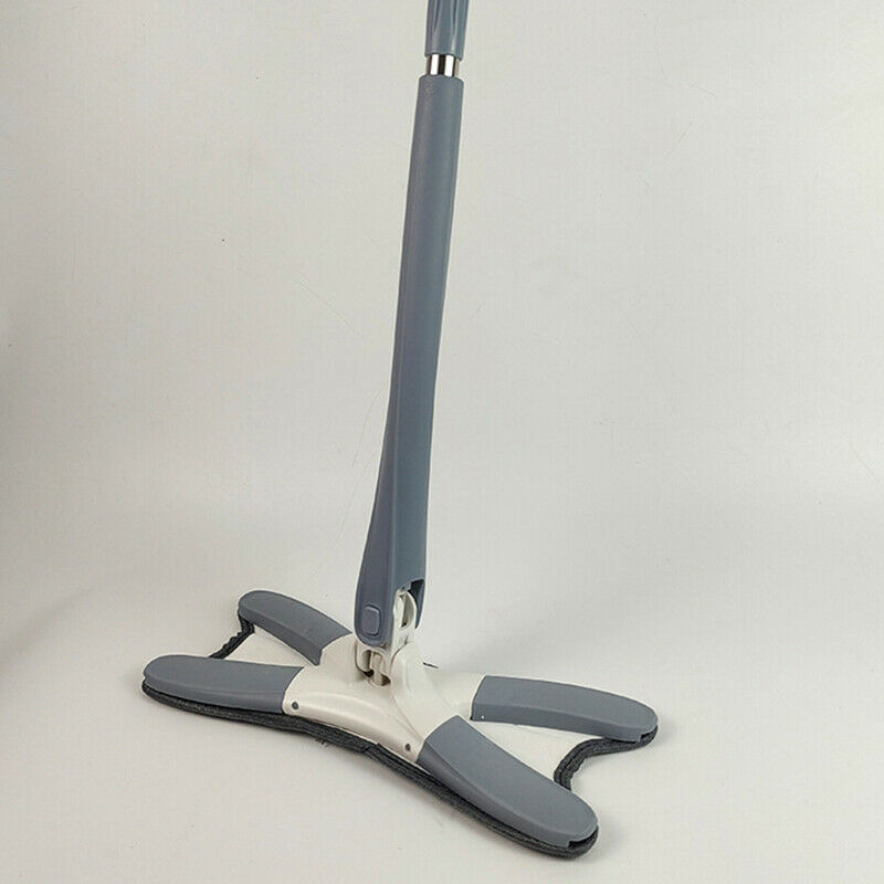 Home X-type Flat Floor Mop Squeeze Mop Hand-free Wash With Replace Cloth Heads