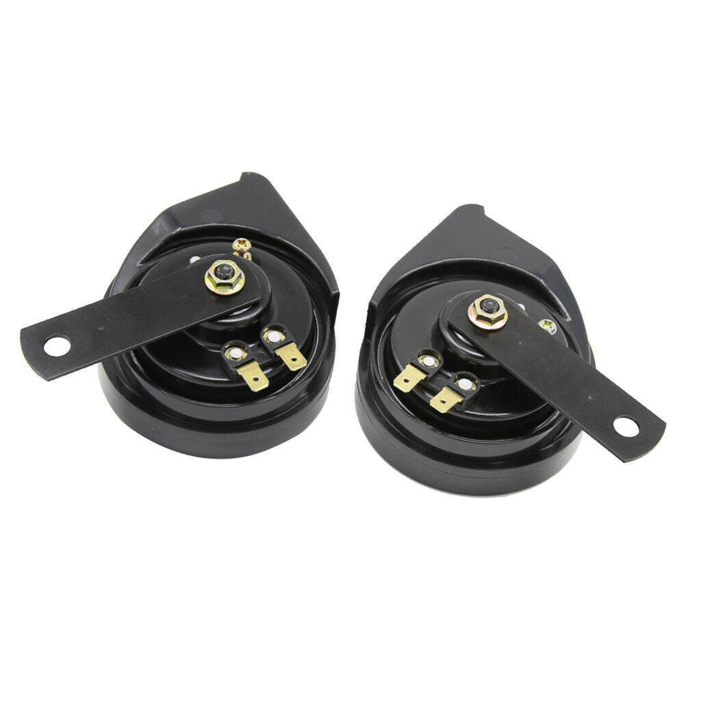 2 Pieces Car Boat Motorcycle Loud 12V 110DB Dual Tone Basin Air Horns Siren