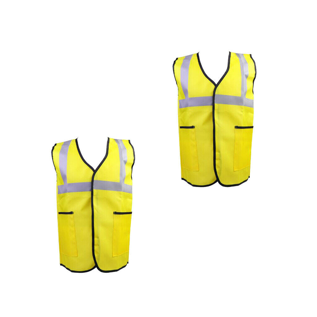2Pcs Child Worker Role Play Costume Kids Boys Girls Party Dress Up Saftety Vest