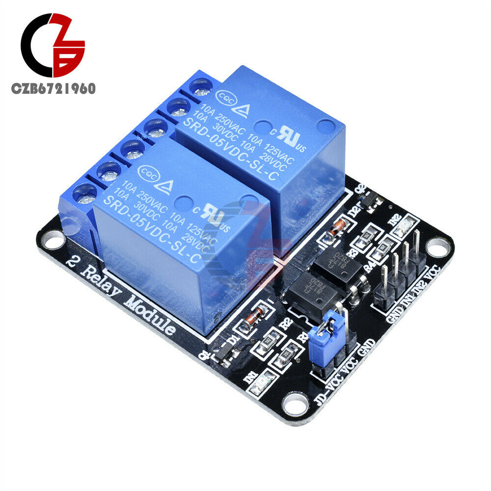 5V 2 Two Channel Relay Module With optocoupler for Arduino PIC ARM DSP AVR