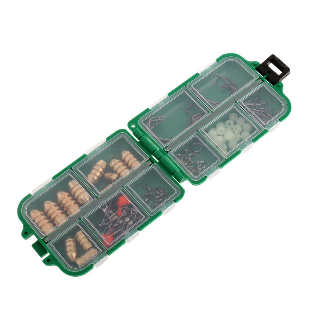 85Pcs Fishing Accessories Kit,Jig Hooks,Bass Casting Sinker Weights, Swivels