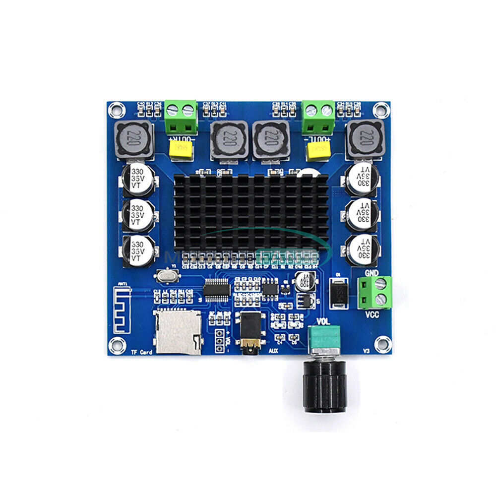 XH-A105 Bluetooth 5.0 TDA7498 Digital Amplifier Board Module Audio TF AUX H8R3