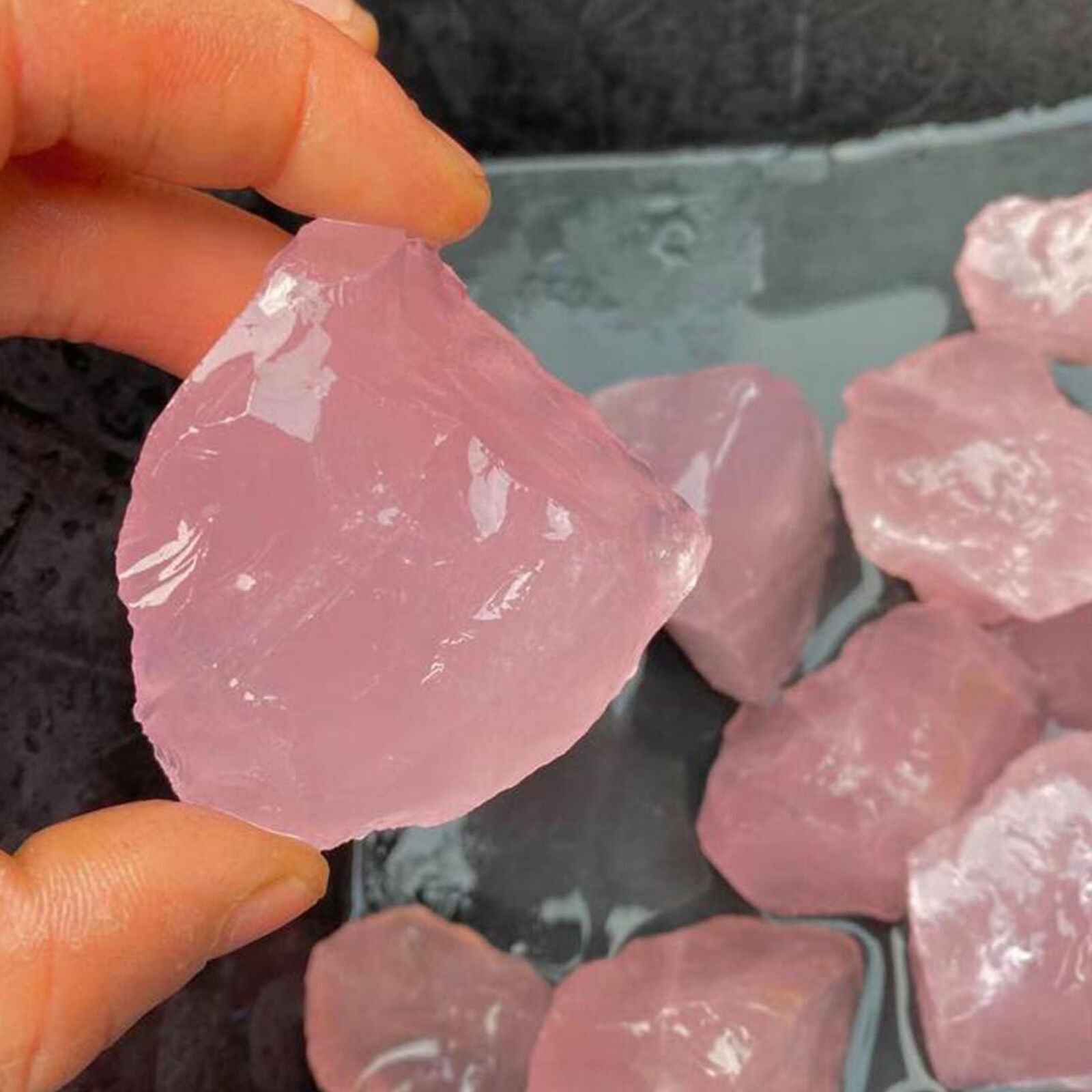 1/2 lb Large Rough Rose Quartz Pink Crystal Love Healing Raw Stone