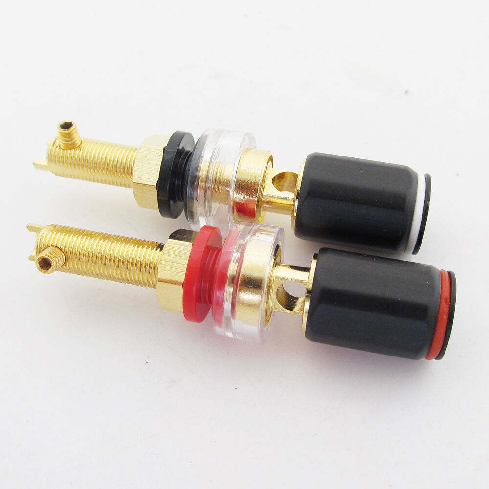 4pcs High Quality Pure Copper HiFi Amplifier Speaker Terminal Binding Post 65mm