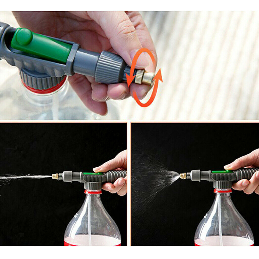 High Pressure Air Pump Manual Sprayer Adjustable Drink Bottle Spray Head Nozzle
