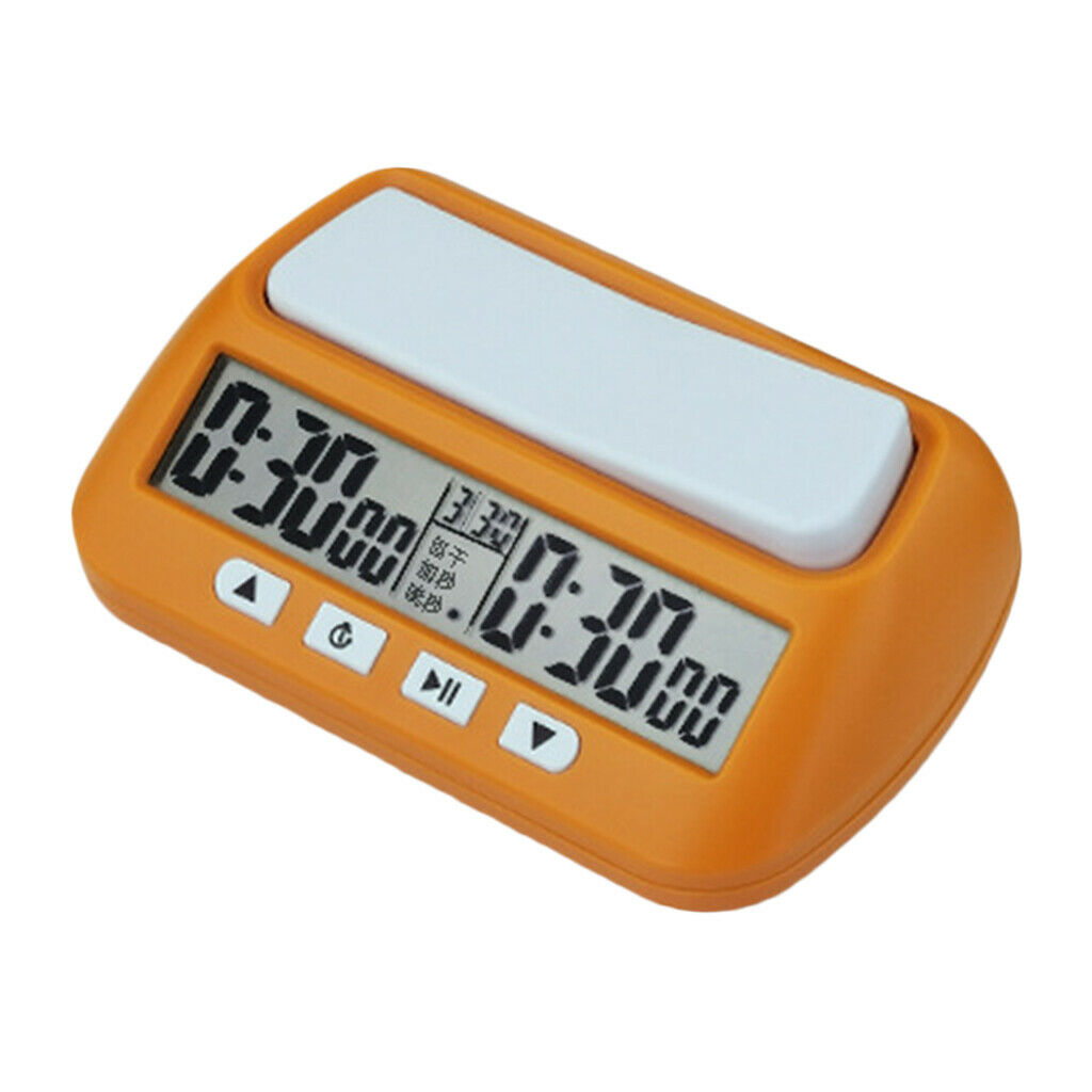 YS-902 Digital Chess Clock Timer International Chess Game Player Yellow