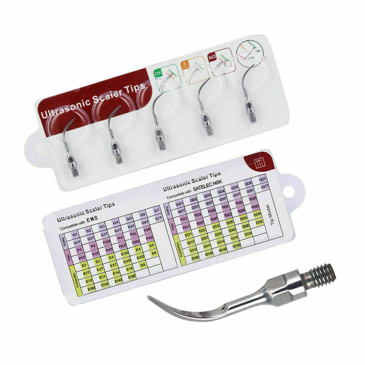 Dental 20PCS Ultrasonic Piezo Scaling Endo Perio Tip Fit SIRONA Scaler Handpiece
