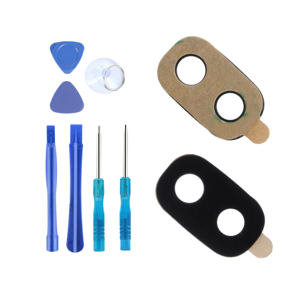 Back Rear Camera Glass Lens Cover Replacement Adhesives Preinstalled + Tools For
