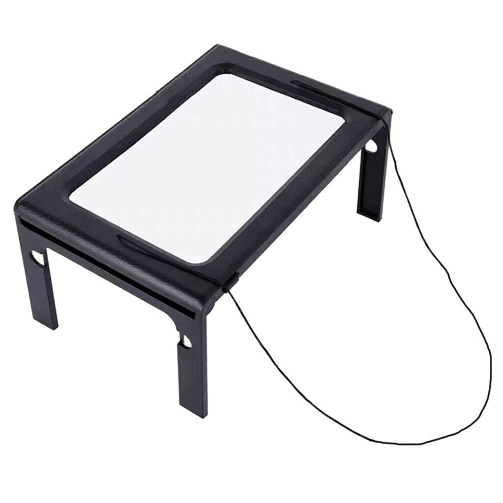 Hands Free Magnifying Glass Lighted LED Magnifier For Book Reading Cross Stitch