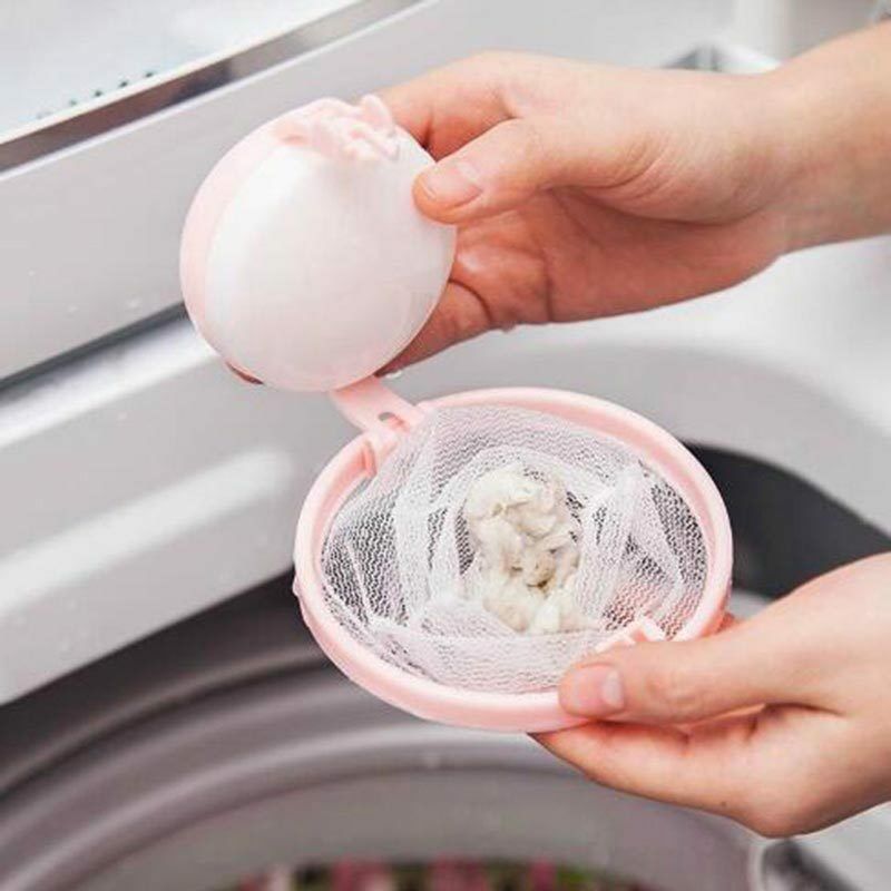 Filter Catcher Bristles Anti Fluff Ball Floating Machine To Wash Pink - New