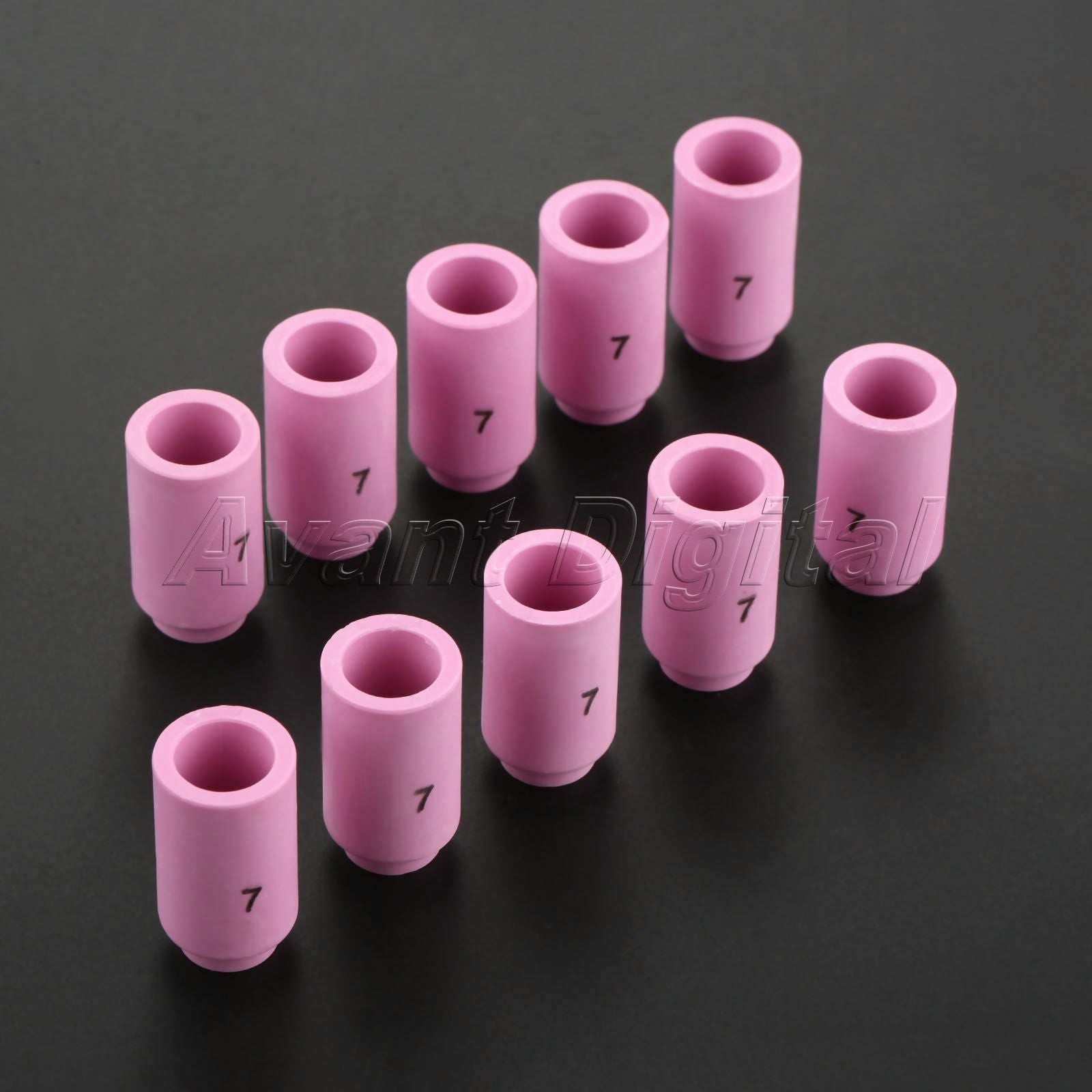 10PCS Ceramic TIG Welding Cup Nozzle 13N11 #7 Torch 9 20 7/16" Orifice Accessory