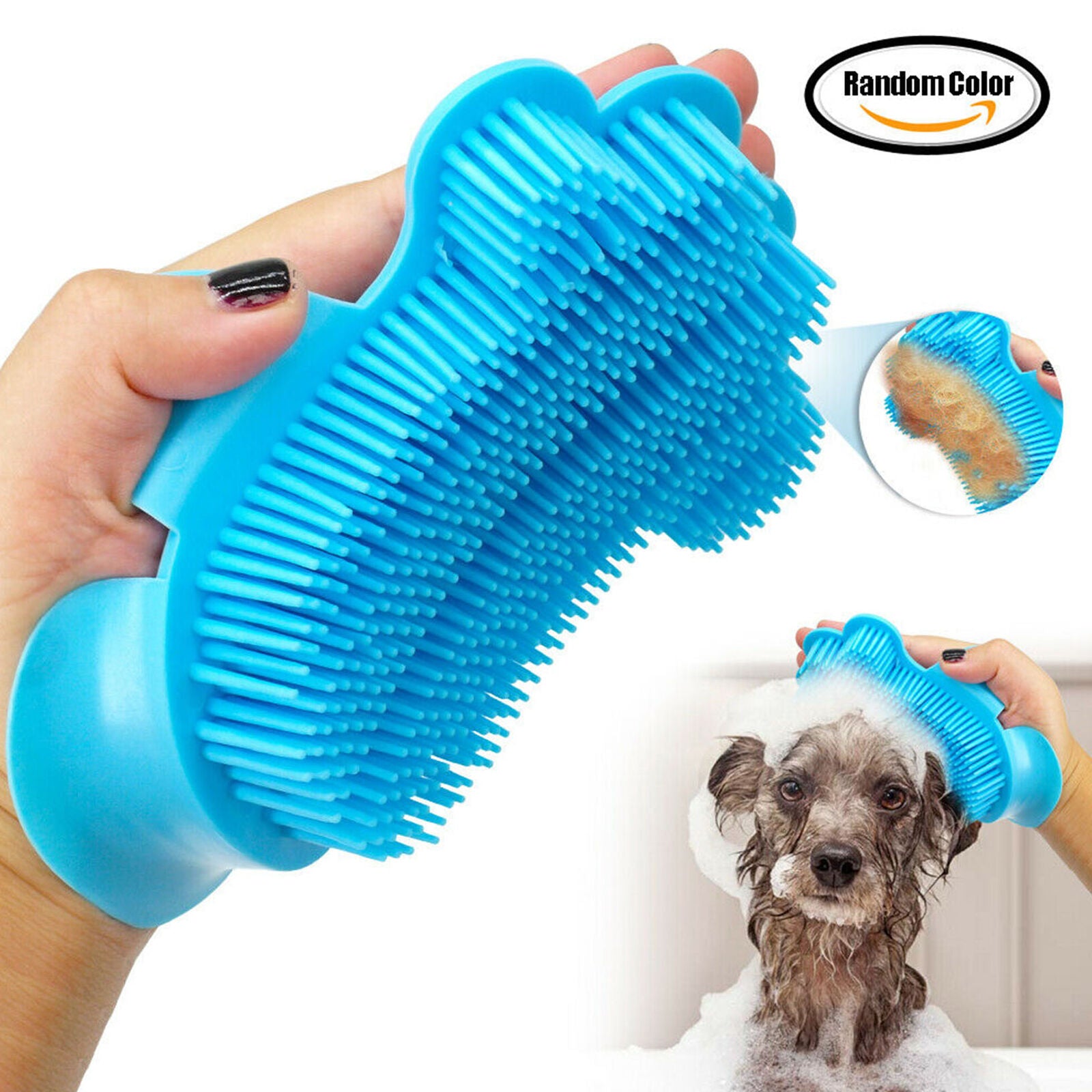 Pet Cat Dog Grooming Brush Cleaning Massage Comb Glove Tool for Small Large Dogs