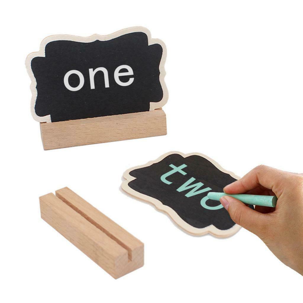 10x Wooden ChalkBoard Board Memo Message Board Note Sign Reminder