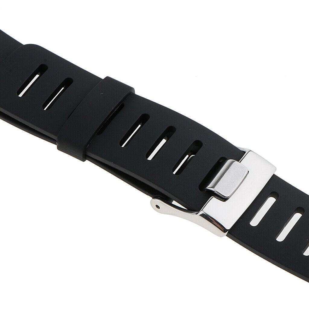 Black Rubber Watch Strap for SUUNTO T1 T1C T3 T3C T3D T4C T4D with Tools