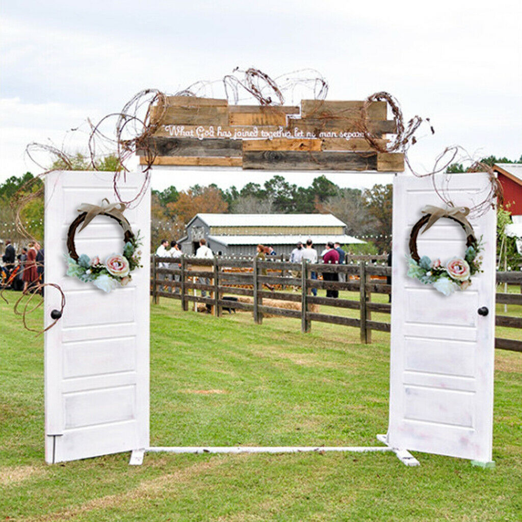 Romantic Wedding Floral Wreath Deco Wreath Door Wreath With Rattan And Roses