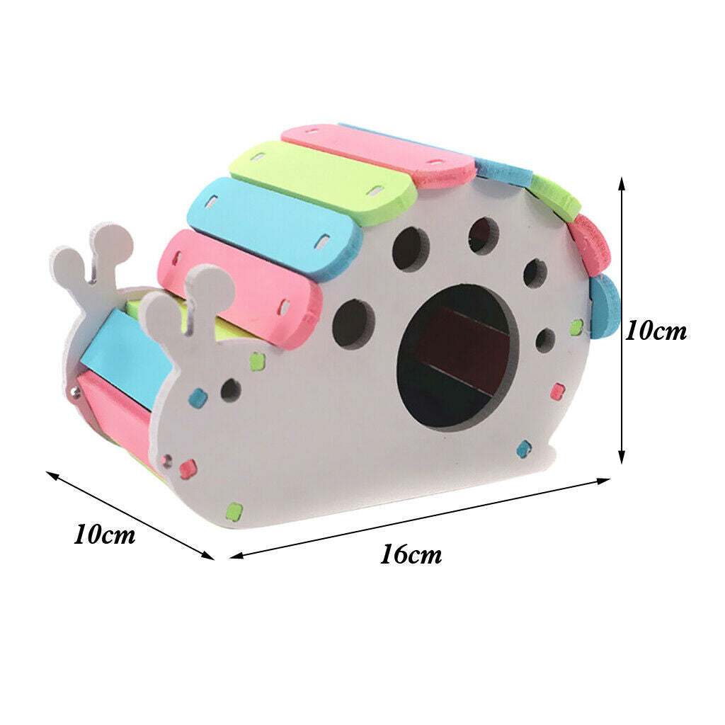 Colorful Pet Nest Bed Hut Adorable SNAIL House Hamster Squirrel Baby Rabbit