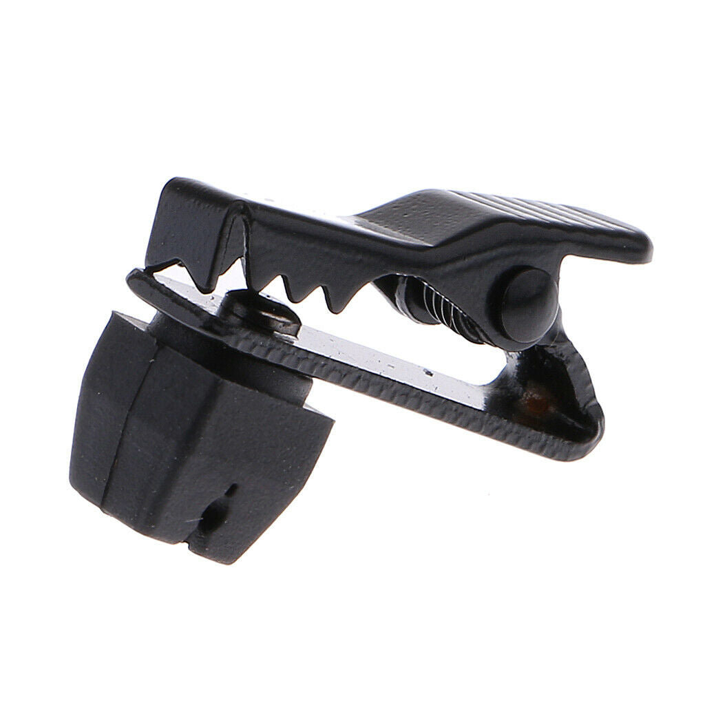 Portable Microphone Lapel Tie Metal Clip Mic Holder for Speech Lectures 5mm
