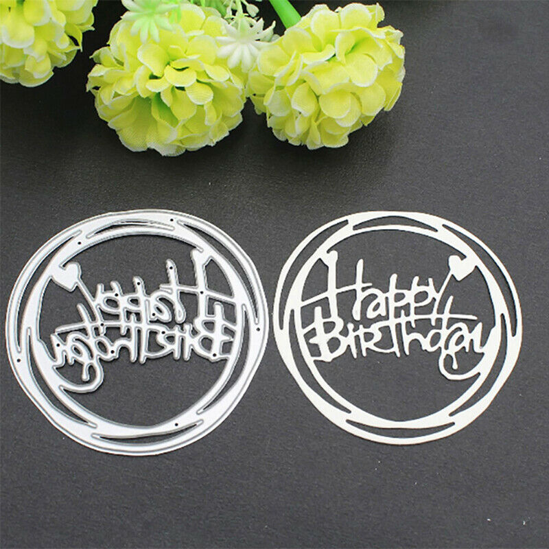 Happy Birthday Words Metal Cutting Dies Stencil for DIY Scrapbooking Phot.l8