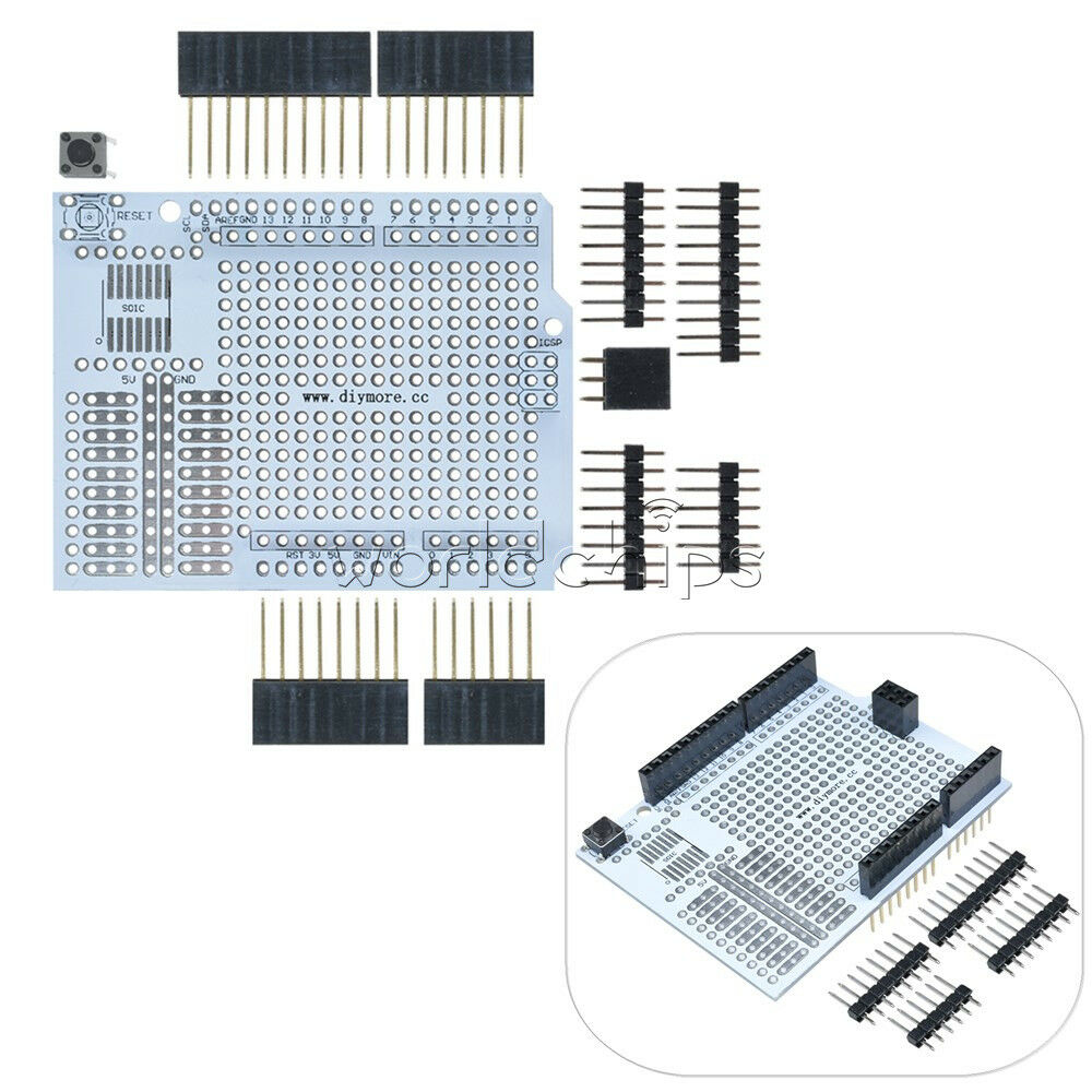 DIY Prototype PCB Protoshield for Arduino UNO R3 Mega 1280 2560 328 Shield Board