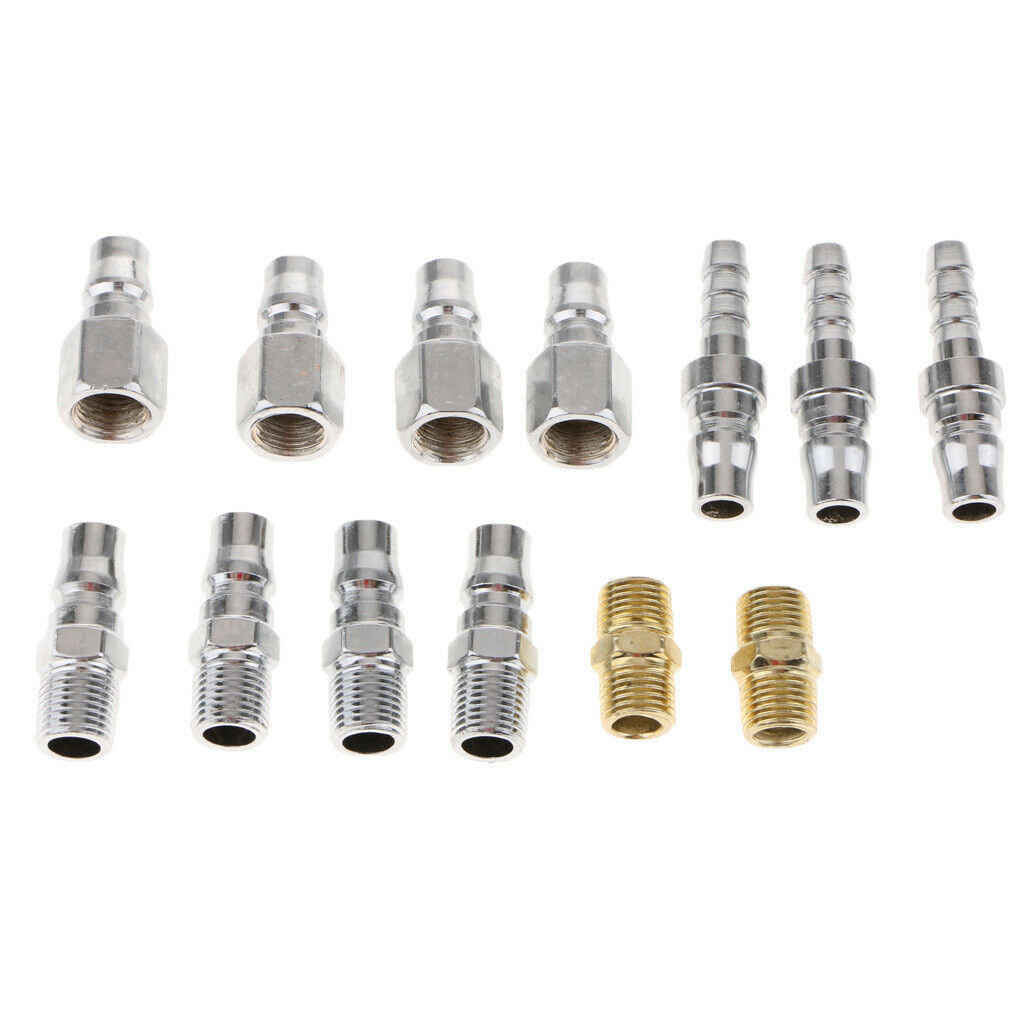 18x Quick Coupler Set Connector Air Hose Fitting 1/4" Female + Male