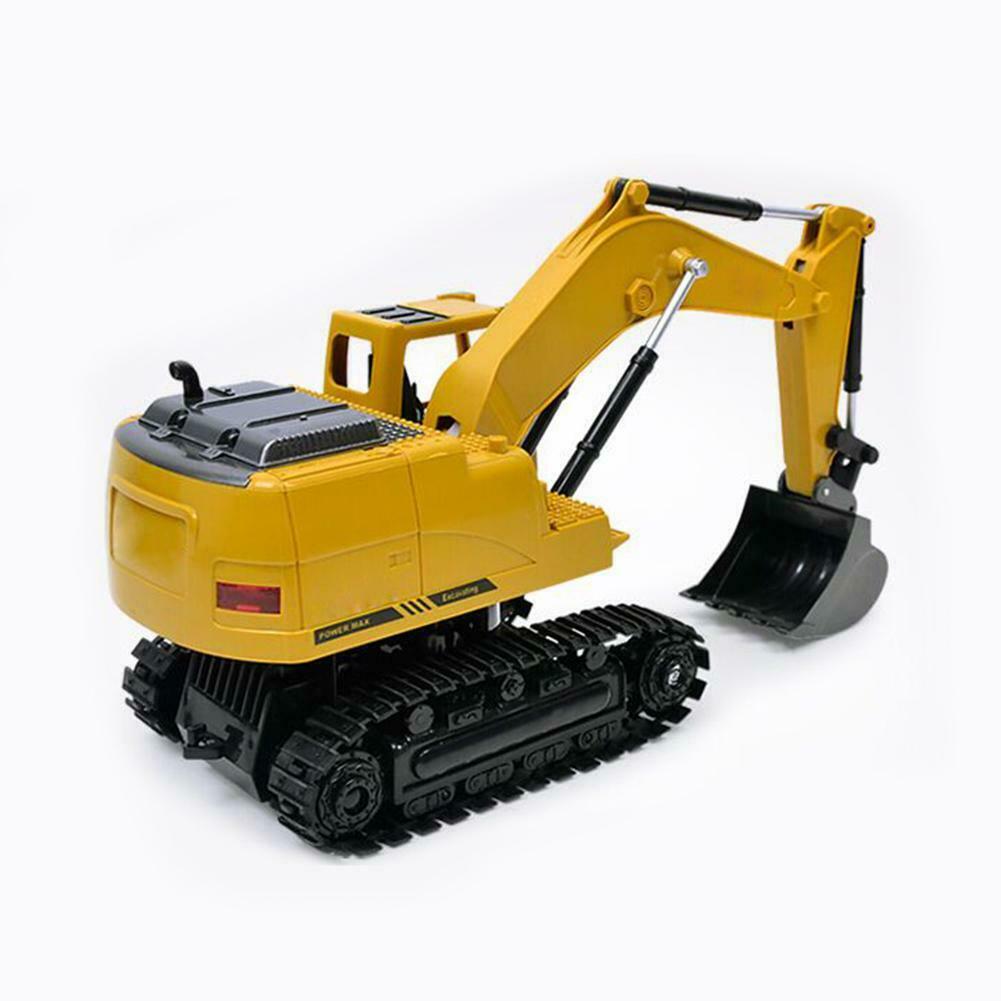 8CH Simulation RC Excavator Toys with Music Lght Children RC Truck Models @