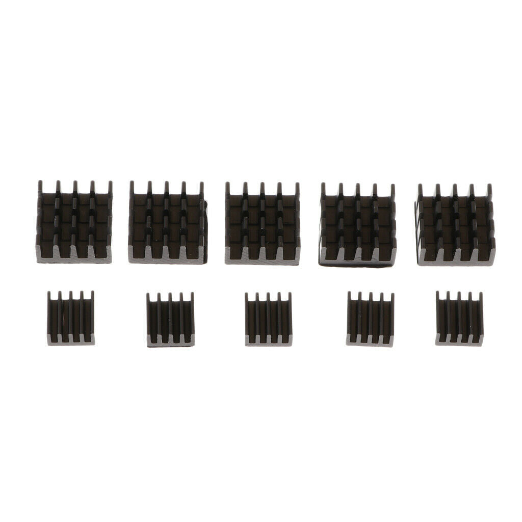 5Pairs For Raspberry Pi 2/B+ Aluminum Heatsink Cooling Fin 14x14mm Aluminum