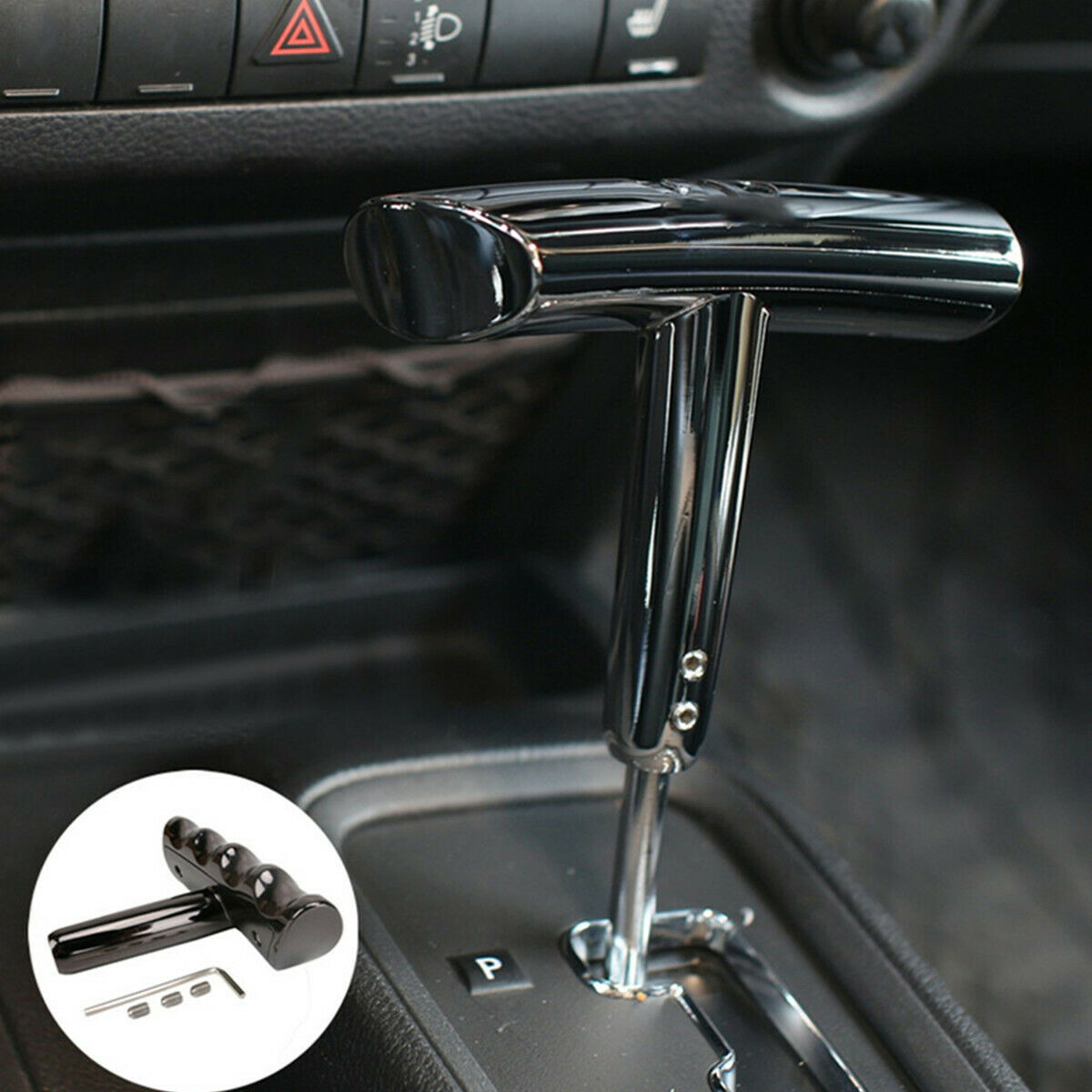 1pc High Quality JK T-Handle Shift Knob Shifter Black For Jeep Liberty 2011-2014