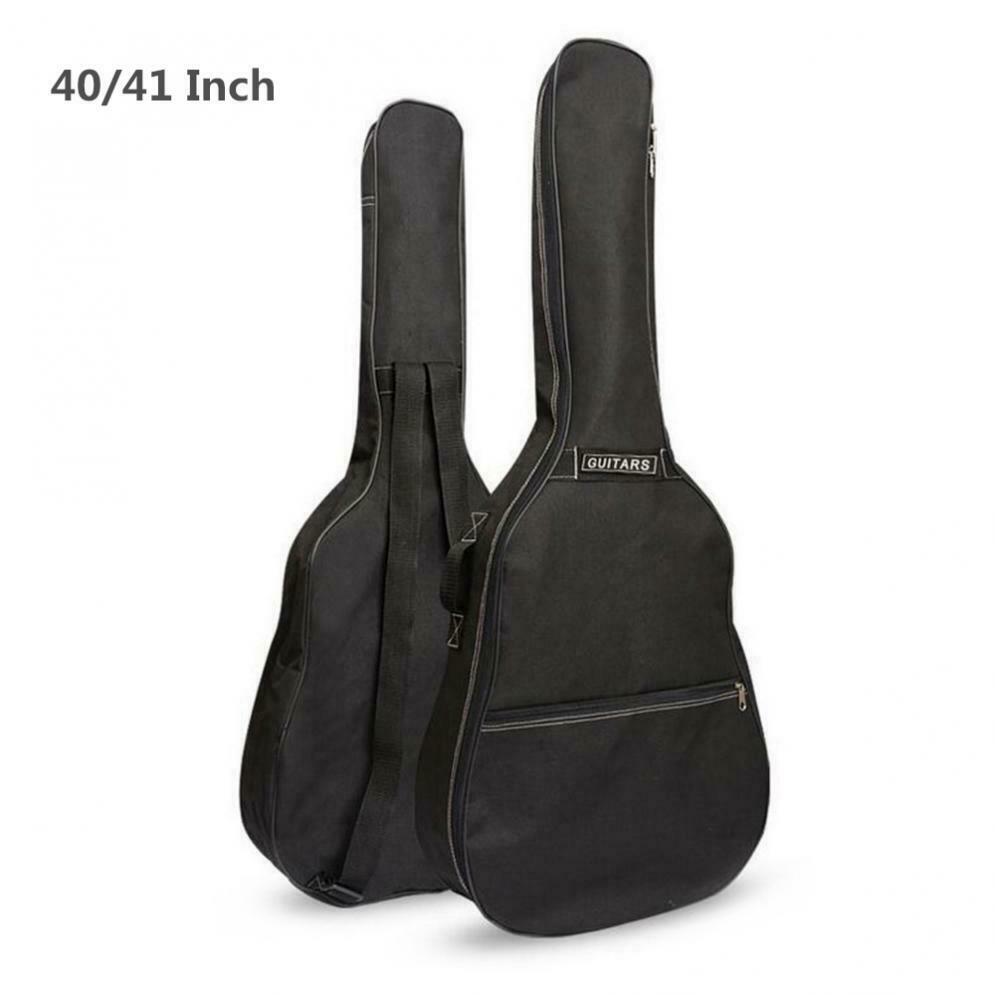 1pc Black 40 / 41 Inch Portable Oxford Guitar Gig Bag Cover Backpack with Double