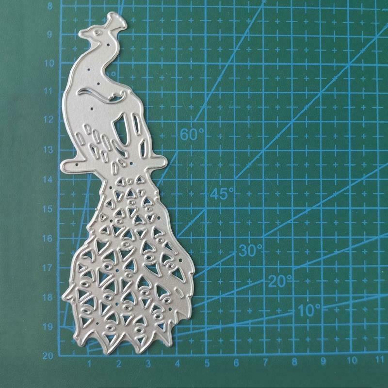 Peacock Metal Cutting Dies Stencil Scrapbooking DIY Album Stamp Paper Embossing
