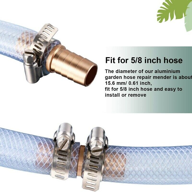 6Pcs 5/8 Inch Garden Hose Repair Kits Aluminium Water Hose Garden Hose ConnectL1