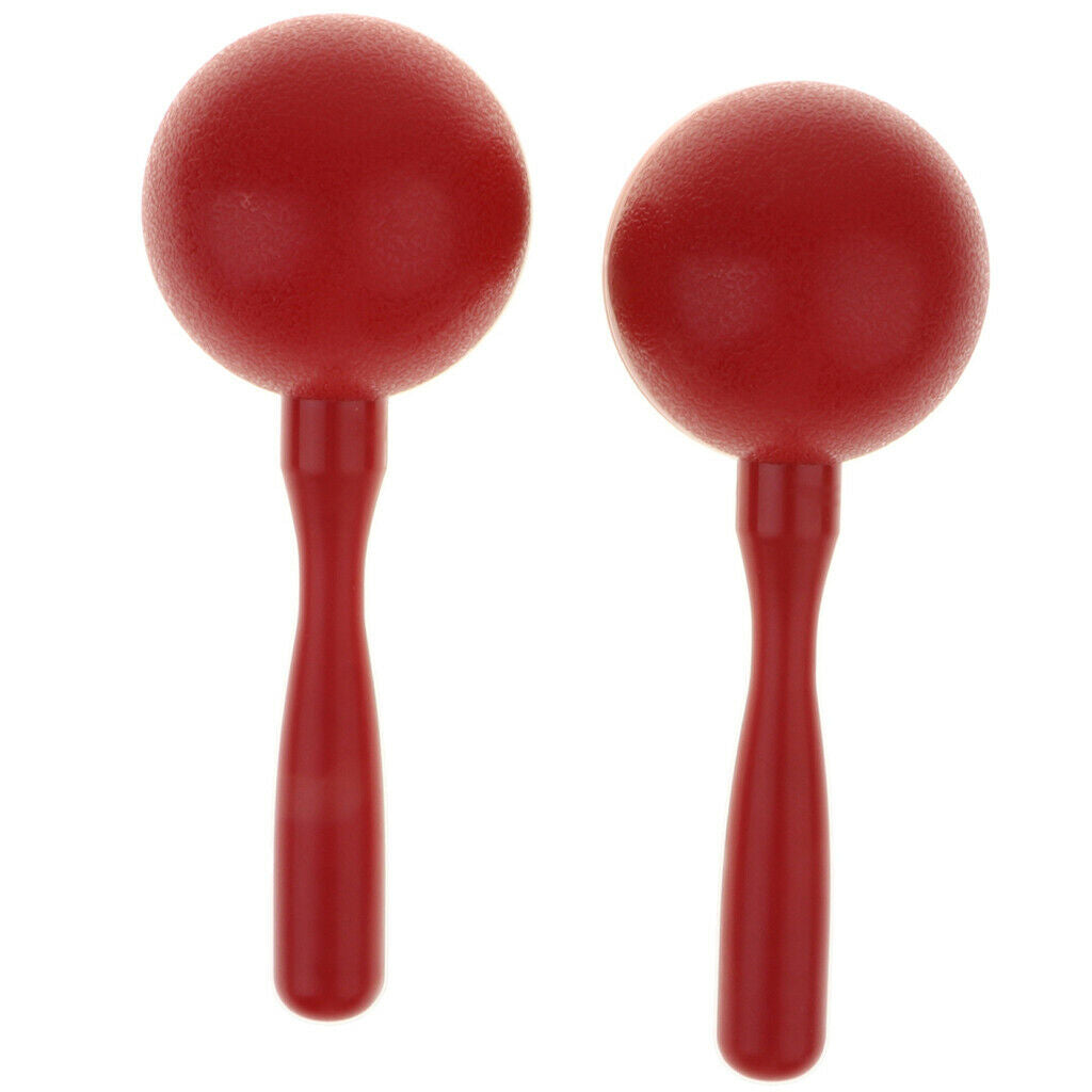 1 Pair Plastic Hand Percussion Maraca Kids Musical Instrument