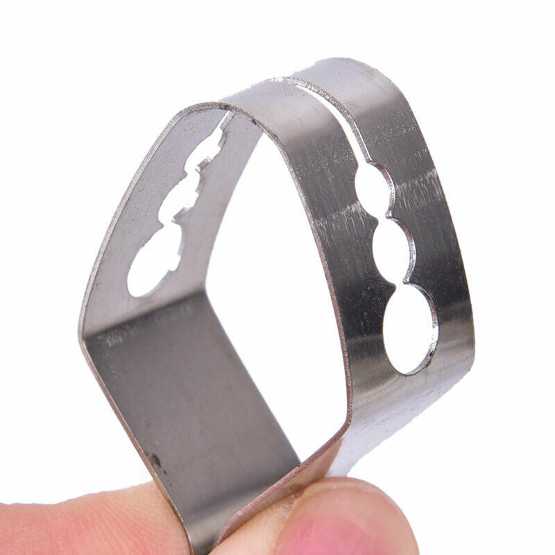 2PCS/set Stainless Steel BBQ Thermometer Probe Clip Holder Kitchen Access.l8
