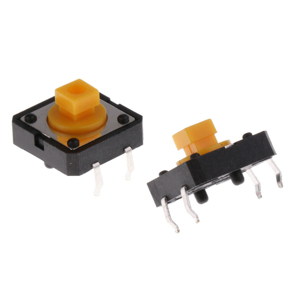 25Pcs 12x12x7.3mm Tact Tactile Push Button Momentary PCB Switch