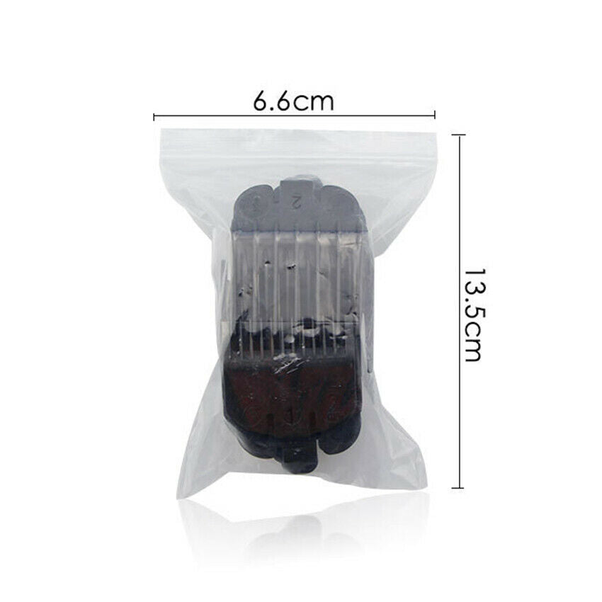 Universal 8 Pcs Hair Clipper Limit Combs Guide Attachment Size Replacement Black