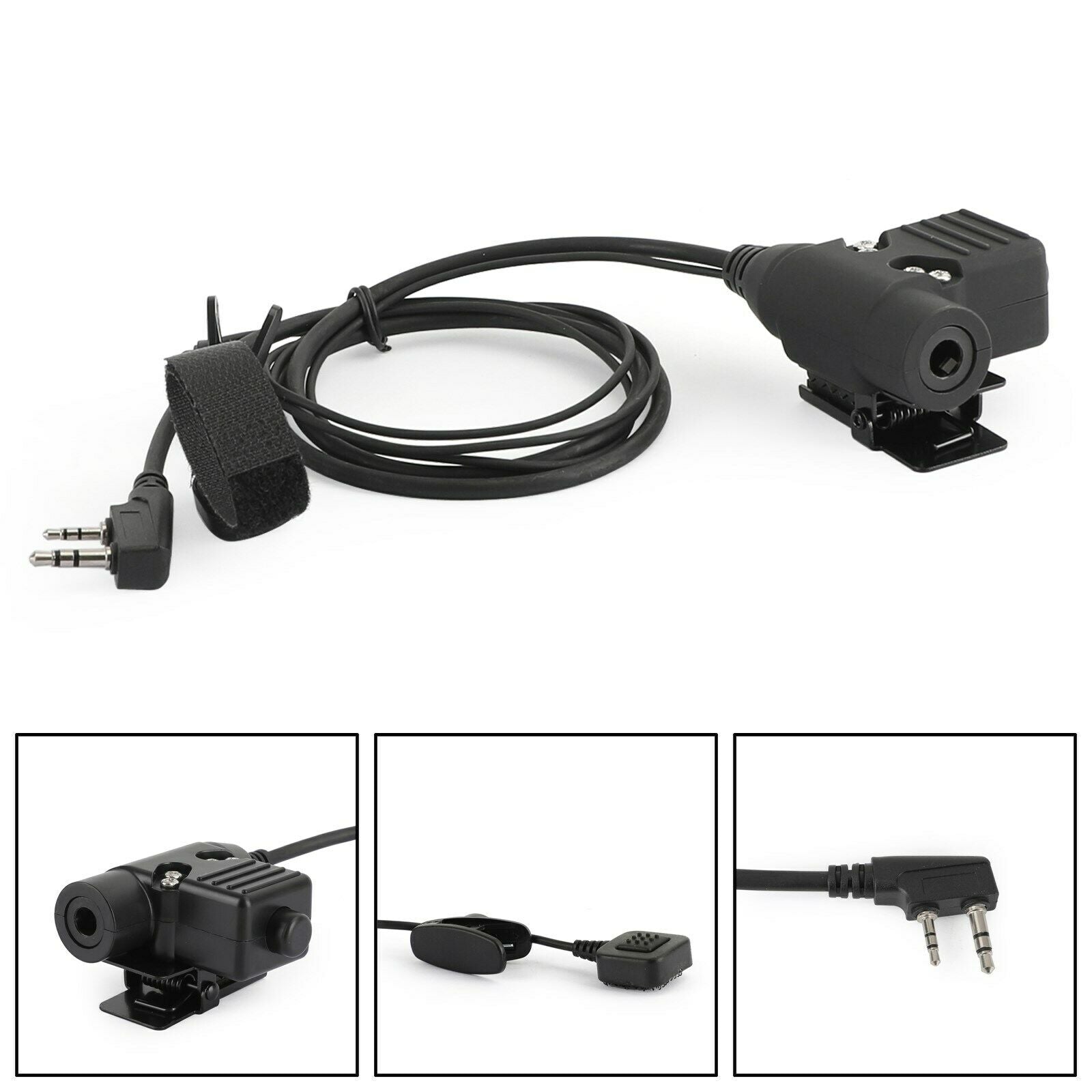 1x PTT Interphone Push-To-Talk for Kenwood TK3200 TK2160 BaoFeng BF-888S UV5R
