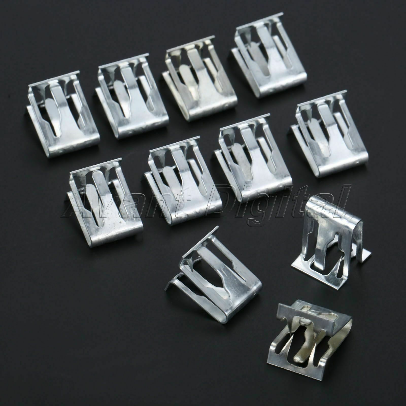 15Pcs Auto Fasteners Fender Bumper Trim Clips Retaining Screws Universal Metal