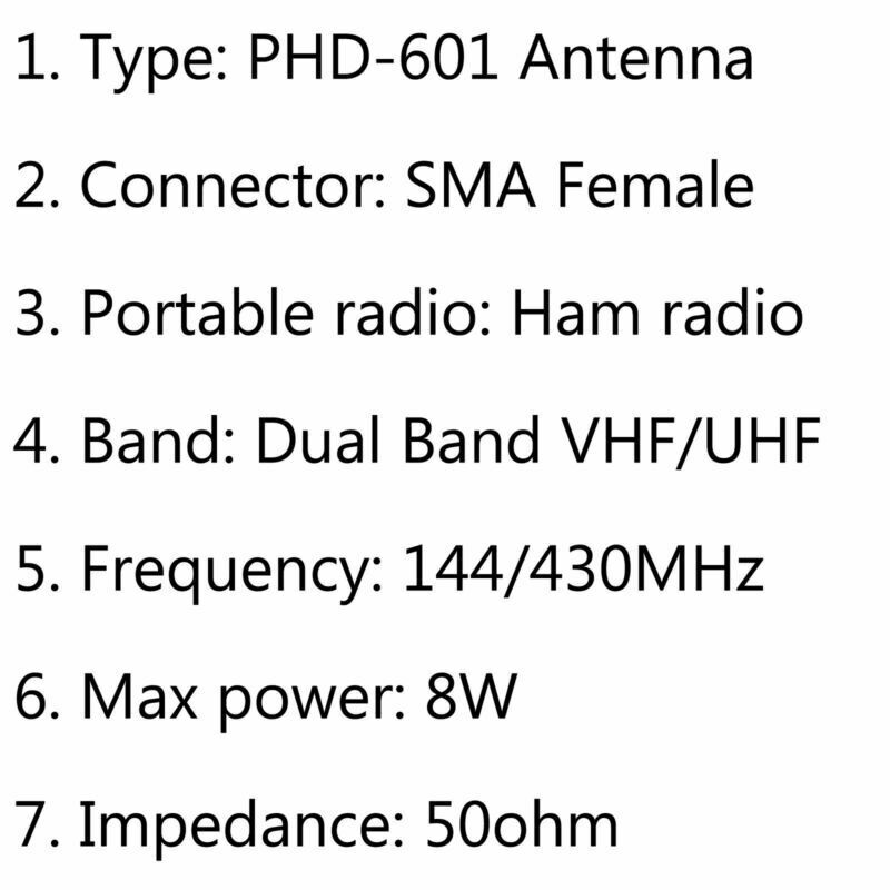 4x PHD-601 SMA-Female Dual Band Antenna For Kenwood HYT TYT Two Way Radio  AT2