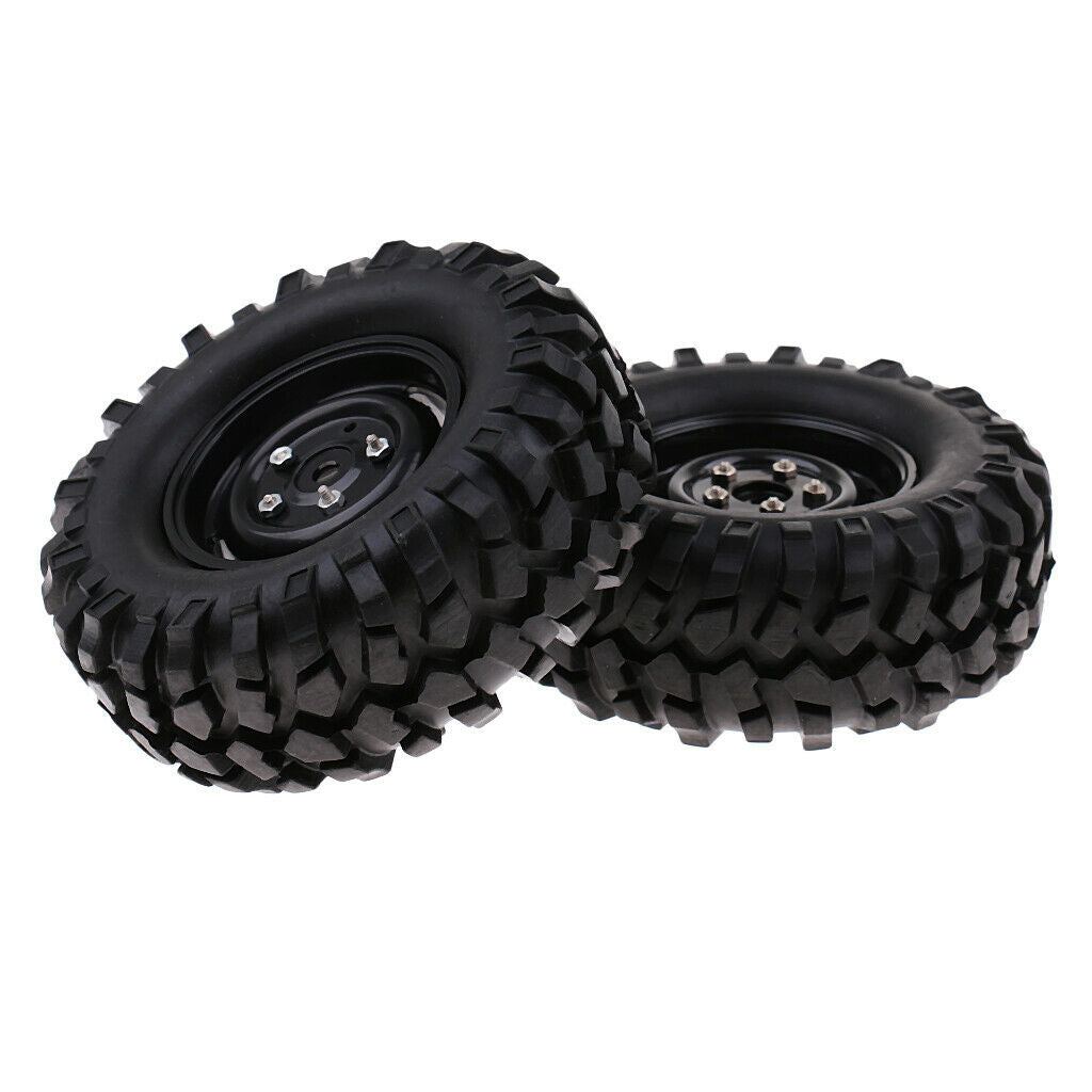 Set/4pcs Wheels Tire for 1:10 RC Rock Crawler Cars Truck RC4WD SCX10 96mm