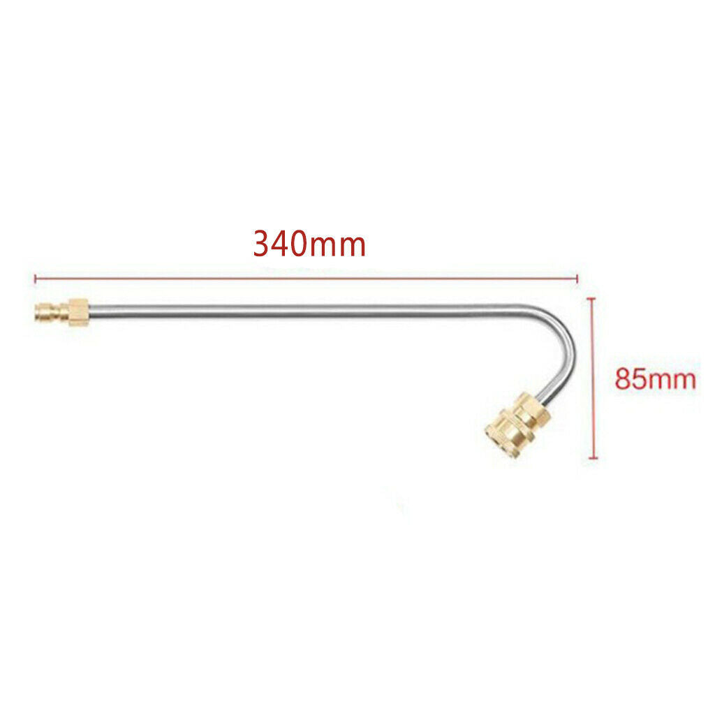 High Pressure 1/4" Washer Gutter Rod Quick Connector 360 Degree 33x8cm