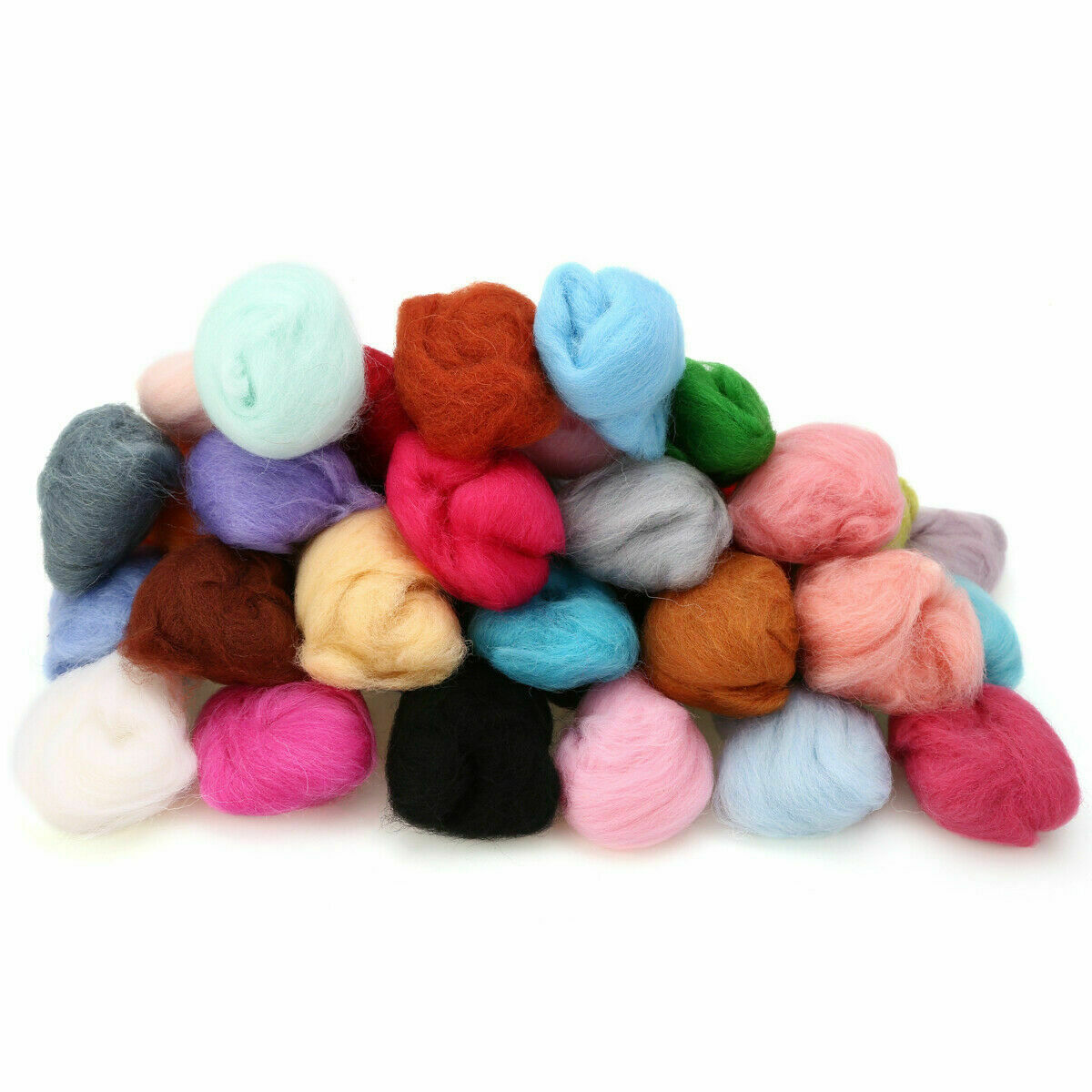 40 colours, 100% Merino Wool Tops Roving for Wet and Needle Felting, 3 g