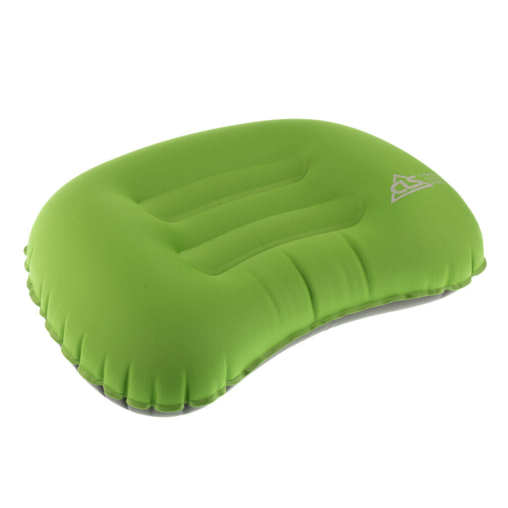 Ultralight Portable Air Inflatable Pillow for Hiking Camping Travel Green