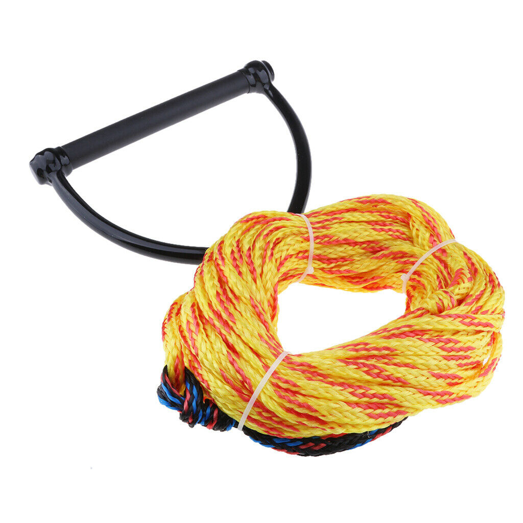 Durable Strong 75ft Wakeboard Water Ski Rope w/ EVA Floating Handle Random