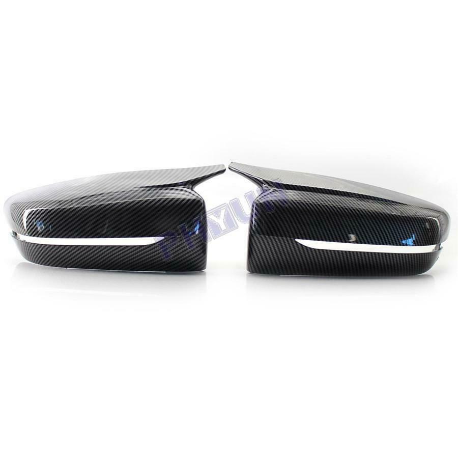 2Pcs Car Side Mirror Covers Carbon Fiber Style For BMW G20 G28 G30 G38 G11 G12