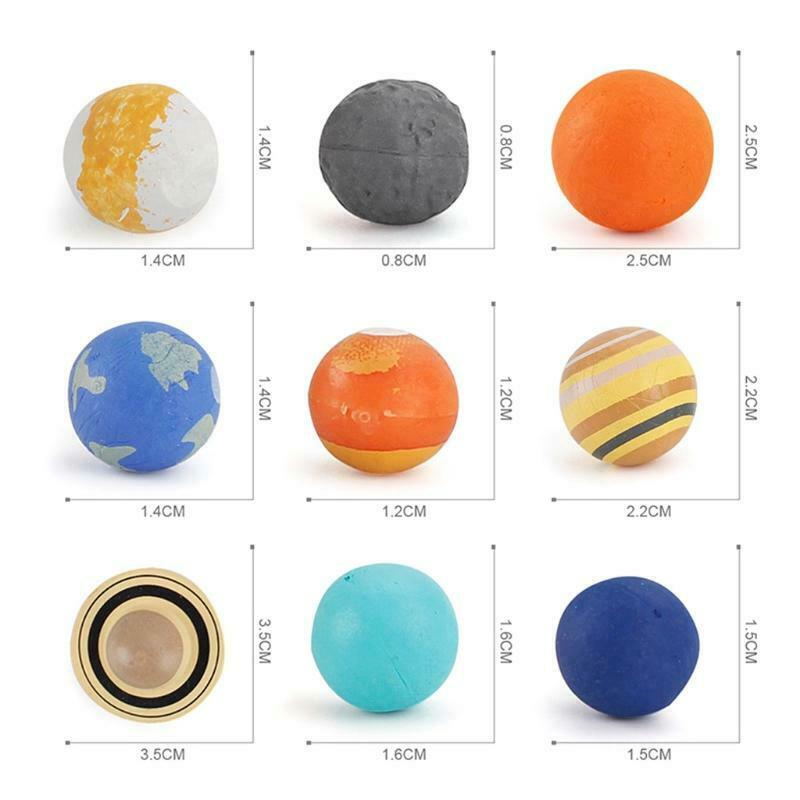 Mini Portable Ball Play Toys Bright Color Plastic Made Scientific Learning Gift